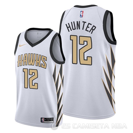 Camiseta De'andre Hunter #12 Atlanta Hawks Ciudad Blanco - Haga un click en la imagen para cerrar